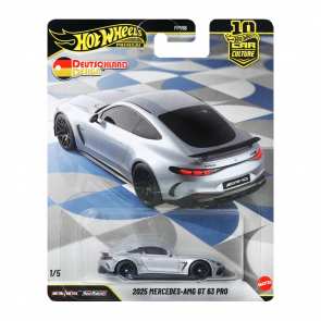Машинка Premium Hot Wheels 2025 Mercedes-AMG GT 63 PRO Deutschland Design 1:64 JKF08 Grey - Retromagaz