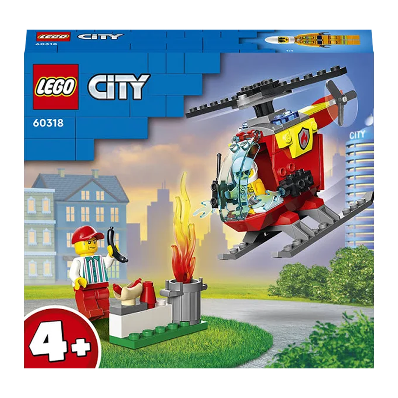 Конструктор Lego Пожежний Гелікоптер City 60318 Новий - Retromagaz