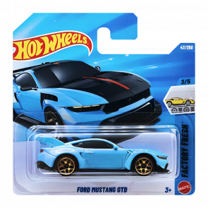 Машинка Базовая Hot Wheels Ford Mustang GTD Factory Fresh 1:64 JJJ14 Blue - Retromagaz