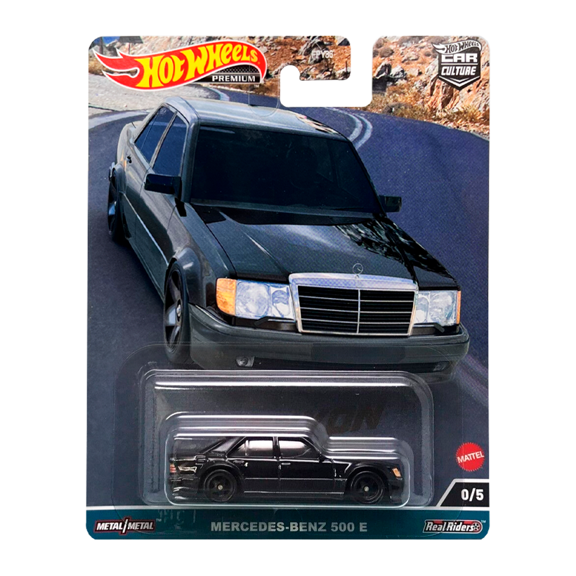 Машинка Premium Hot Wheels Mercedes-Benz 500 E Chase Canyon Warriors 1:64 FPY86/HKC57 Black - Retromagaz