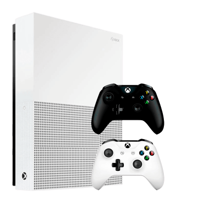 Набір Консоль Microsoft Xbox One S 500GB White Б/У  + Геймпад Бездротовий Version 2 Black - Retromagaz