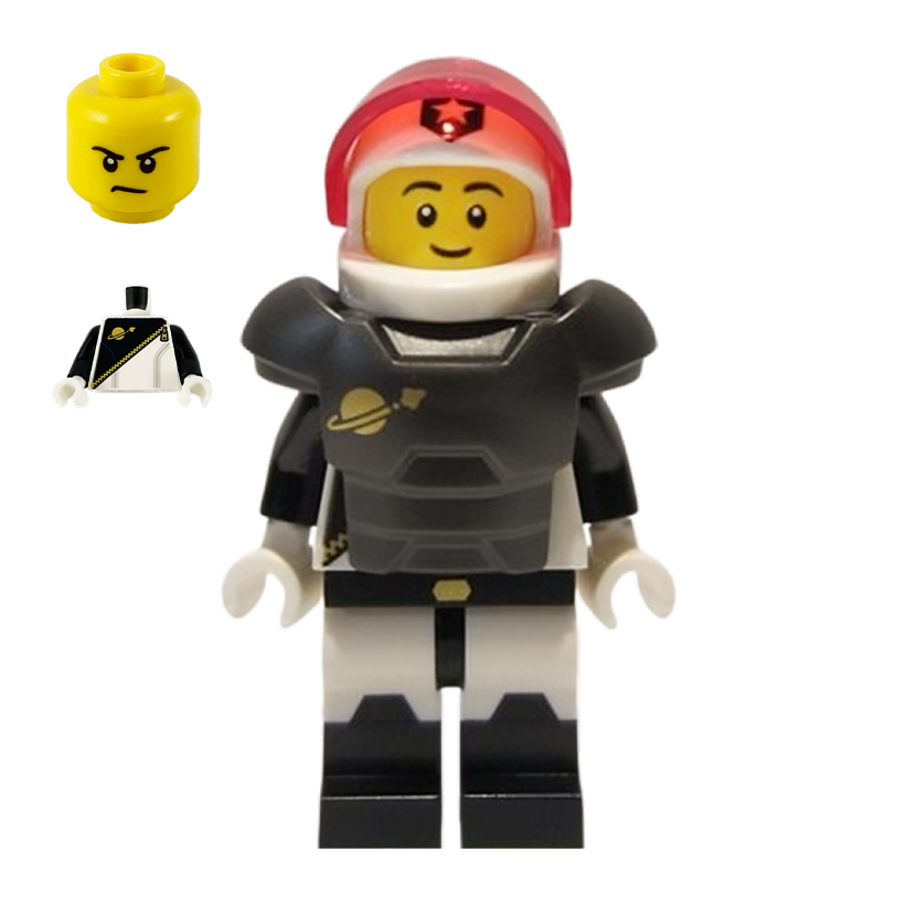 Фигурка Lego Series 21 Space Police Guy Collectible Minifigures col21-10 col383 Б/У - Retromagaz