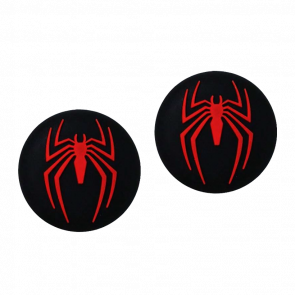 Накладки на Стики RMC Spider-Man PS 5 4 3 2 1 Xbox Series One 360 Black Red 2шт - Retromagaz