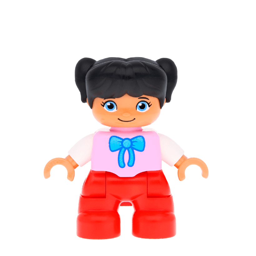 Фигурка Lego Girl Legs Bright Pink Top Duplo 47205pb032 Б/У - Retromagaz