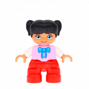 Фигурка Lego Legs Bright Pink Top Duplo Girl 47205pb032 Б/У