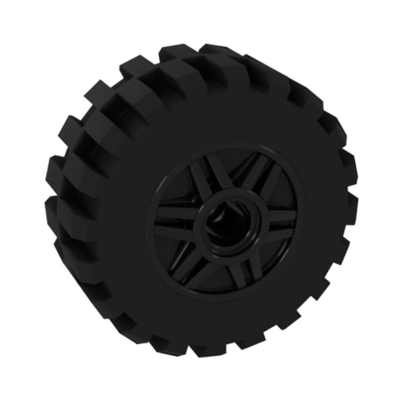 Колесо 10шт Lego Сборное 18mm D. x 14mm 55981c05 4500394 6056825 6109682 92402 4619323 Black Б/У - Retromagaz