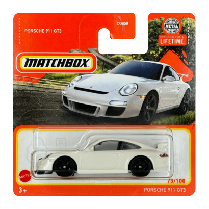 Машинка Большой Город Matchbox Porsche 911 GT3 Highway 1:64 HVP19 White - Retromagaz