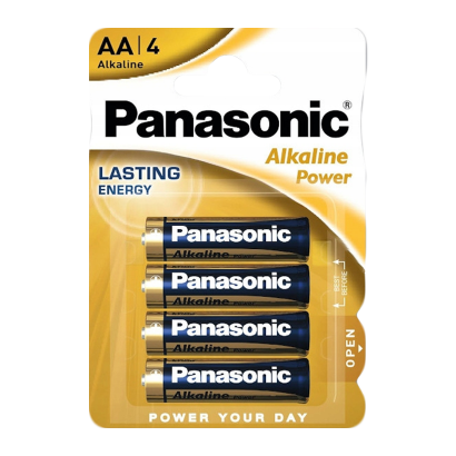 Батарейка Panasonic AA Bat Alkaline Power 4шт - Retromagaz