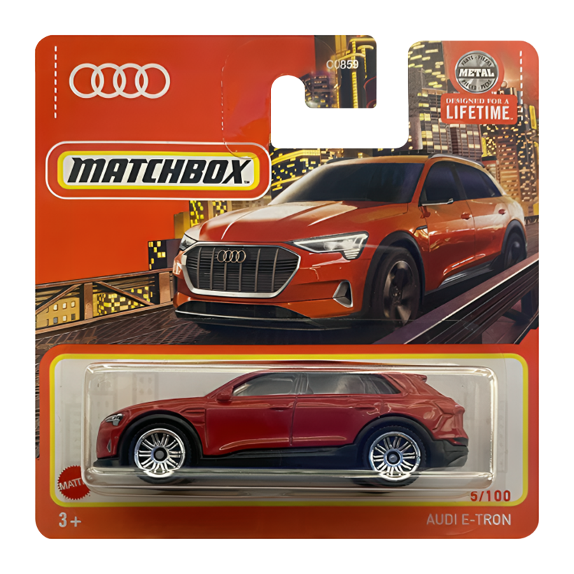 Машинка Большой Город Matchbox Audi e-tron Metro 1:64 HVN88 Red - Retromagaz