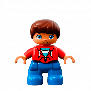 Фігурка Lego Blue Legs Red Top Duplo Boy 47205pb056 Б/У - Retromagaz