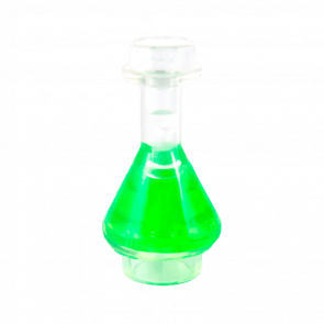 Посуд Lego Bottle Erlenmeyer Flask with Trans-Bright Green Fluid Pattern 93549pb01 4618266 6199070 6245205 Trans Clear 2шт Б/У - Retromagaz