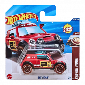 Машинка Базовая Hot Wheels Lil' Roar Mini Cooper Safari 1:64 HYW44 Red Машинка Базовая Hot Wheels Lil' Roar Mini Cooper Safari 1:64 HYW44 Red - Retromagaz