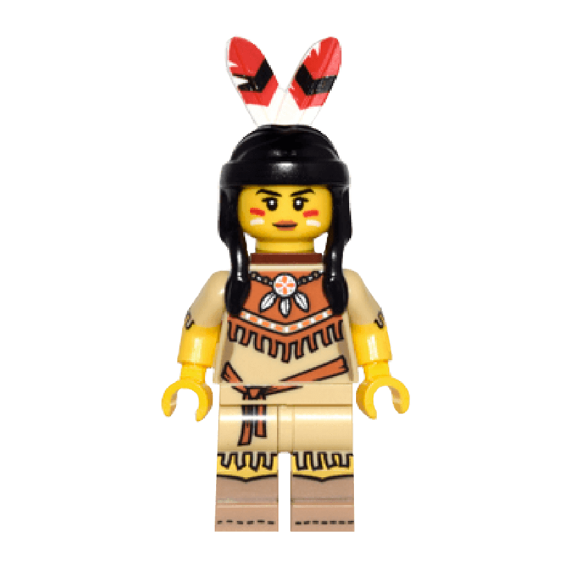 Фигурка Lego Series 15 Tribal Woman Collectible Minifigures col15-5 col232 Б/У - Retromagaz