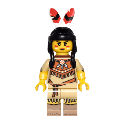 Фигурка Lego Collectible Minifigures Series 15 Tribal Woman col232 Б/У Хороший - Retromagaz