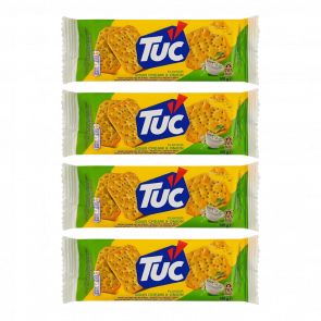 Набор Крекеры 4шт Tuc со Вкусом Сметаны с Луком 100g - Retromagaz