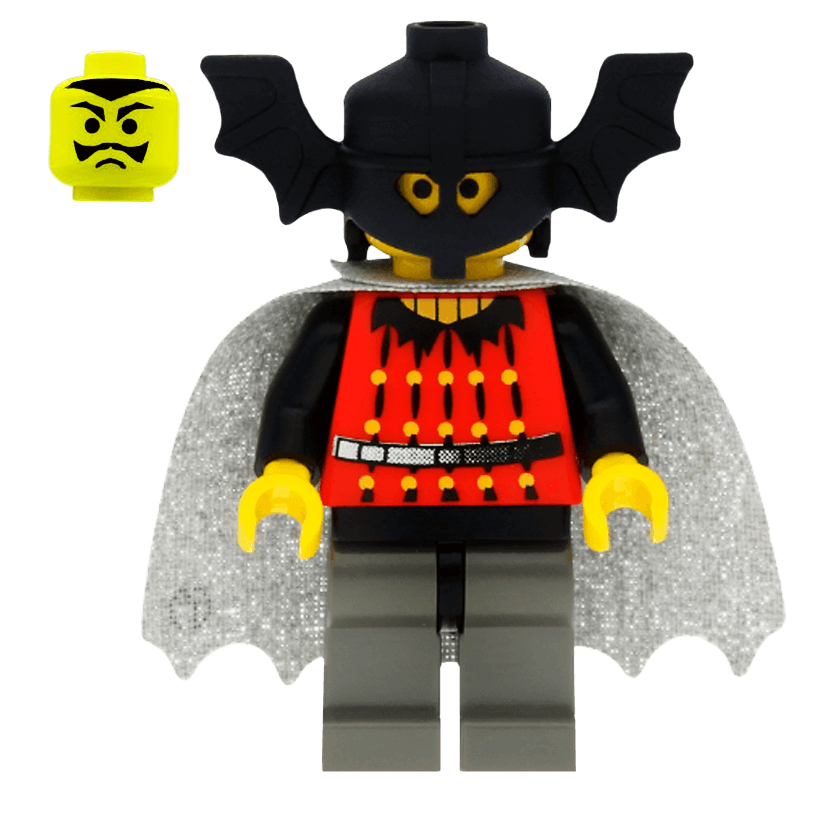 Фигурка Lego Fright Knights Bat Lord with Cape Castle cas022 Б/У - Retromagaz