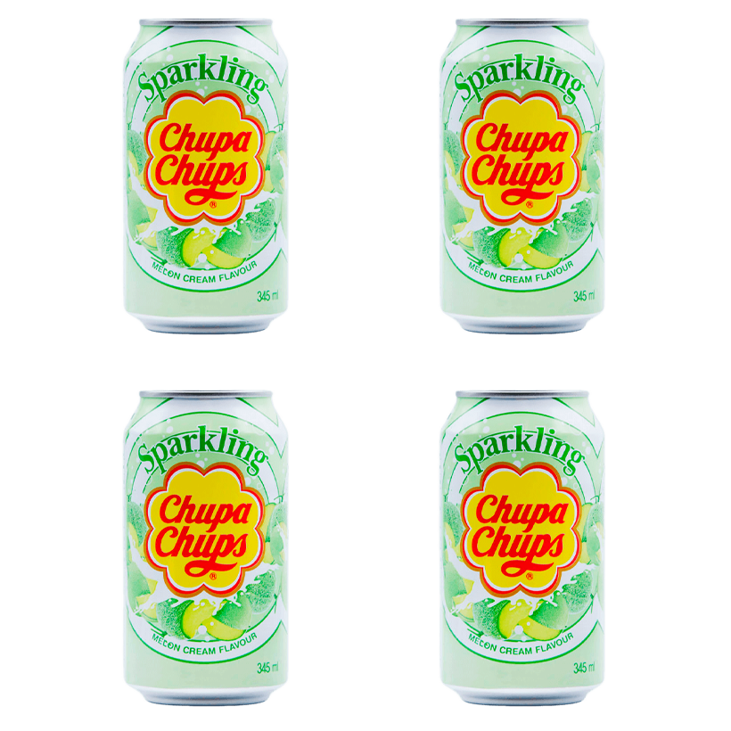 Набір Напій 4шт Chupa Chups Melon & Cream Flavour 345ml - Retromagaz