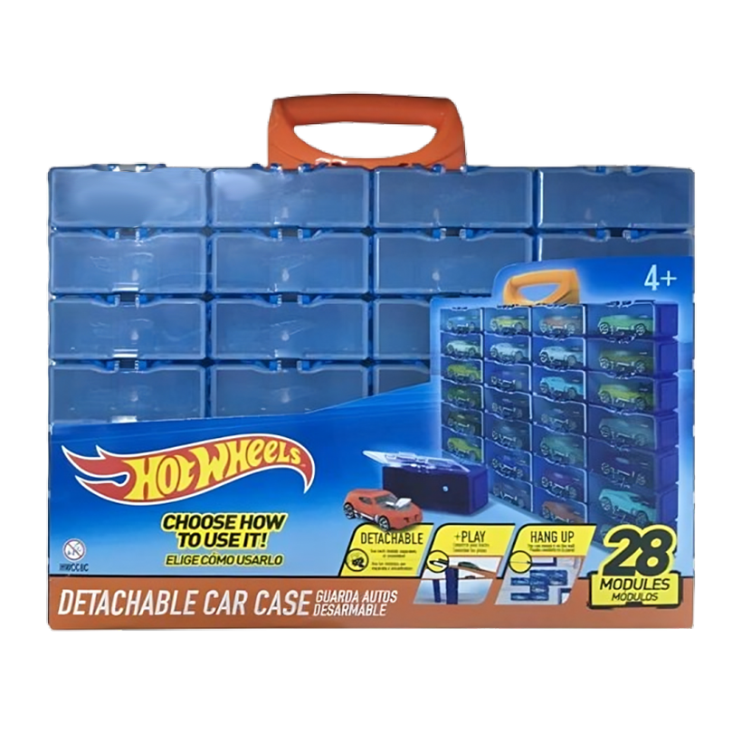Контейнер Hot Wheels на 28 Машинок 1:64 HWCC8C Blue - Retromagaz