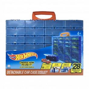 Контейнер Hot Wheels на 28 Машинок 1:64 HWCC8C Blue - Retromagaz