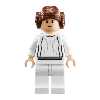 Фигурка Lego Princess Leia Light Nougat White Dress Big Eyes Star Wars Повстанец sw0175b Б/У - Retromagaz