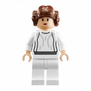 Фігурка Lego Princess Leia Light Nougat White Dress Big Eyes Star Wars Повстанець sw0175b Б/У
