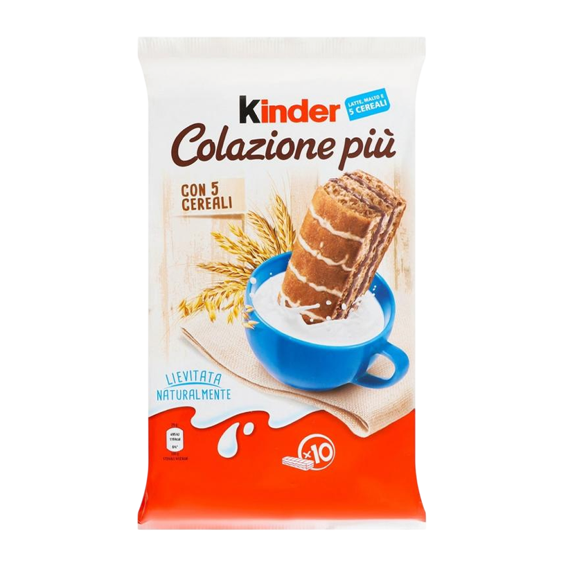Бісквіт Kinder Злаковий Colazione Piu (10 Бісквітів) 290g - Retromagaz