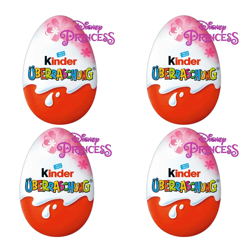 Набор Шоколадное Яйцо 4шт Kinder Disney Princess 20g - Retromagaz