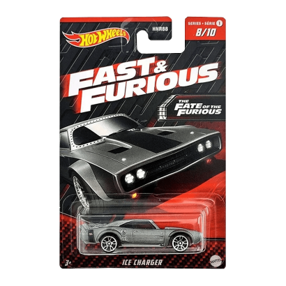 Тематична Машинка Hot Wheels Ice Charger Fast & Furious 1:64 HNR98 Grey - Retromagaz