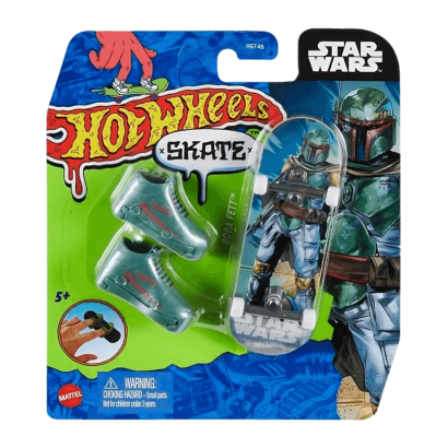 Скейт и Обувь для Пальчиков Hot Wheels Boba Fett Star Wars 1:64 HNG34 Blue - Retromagaz