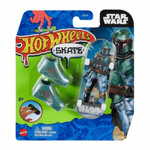 Скейт и Обувь для Пальчиков Hot Wheels Boba Fett Star Wars 1:64 HNG34 Blue