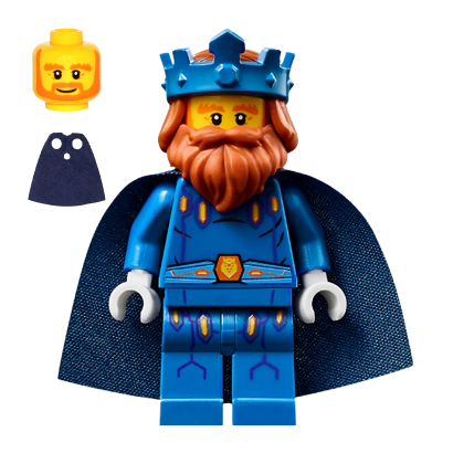 Фігурка Lego Denizens of Knighton King Halbert Blue Crown Nexo Knights nex100 Б/У - Retromagaz