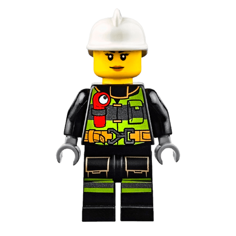 Фигурка Lego Fire 973pb2187 Reflective Stripes with Utility Belt and Flashlight City cty0627 Б/У - Retromagaz
