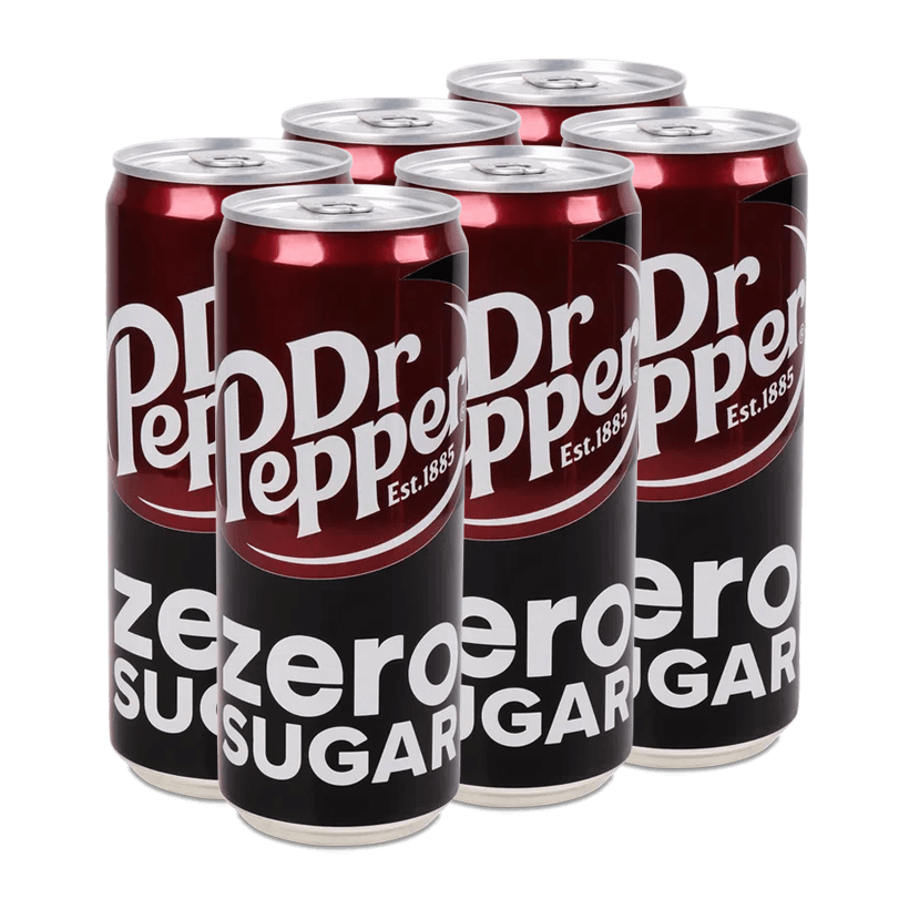 Набір Напій 6шт Dr Pepper Zero Diet 330ml - Retromagaz