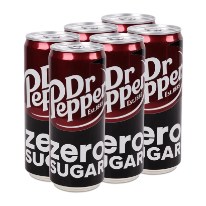 Набор Напиток 6шт Dr Pepper Zero Diet 330ml - Retromagaz