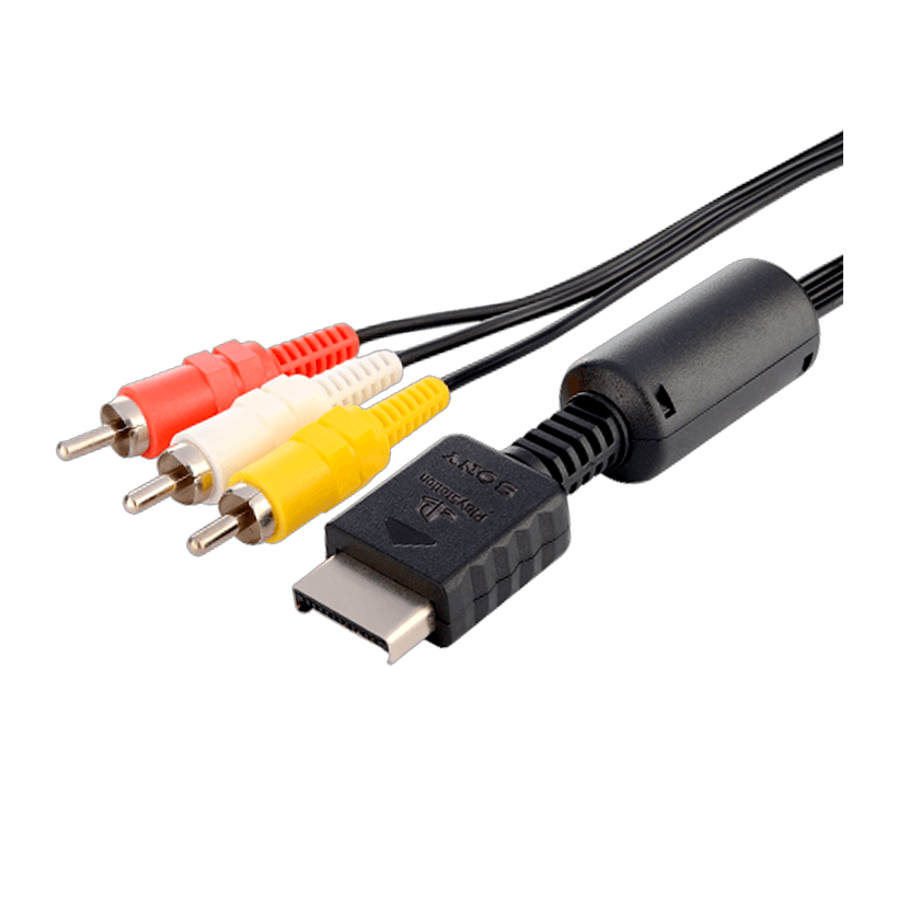 Кабель Sony PlayStation 2 3 3RCA - AV Multi Out Black 1.5m Б/У - Retromagaz