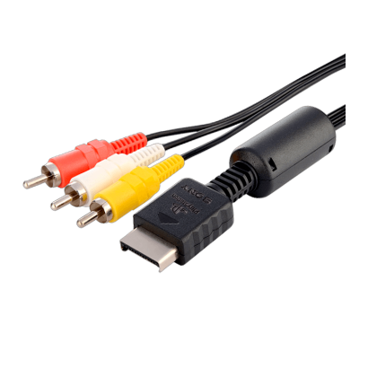 Кабель Sony PlayStation 2 3RCA - AV Multi Out Black 1.5m Б/У - Retromagaz