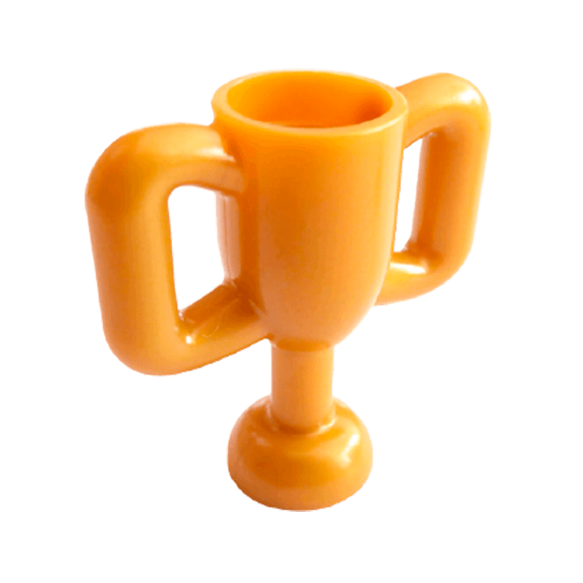 Спорт 4шт Lego Trophy Cup Small 10172 31922 6006759 6100303 6181575 Pearl Gold Б/У - Retromagaz