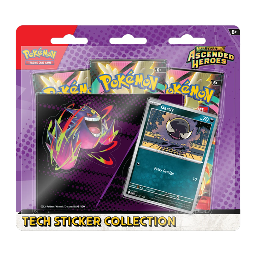 Картки Коллекционная Игра Pokemon Mega Evolution - Ascended Heroes Tech Sticker Collection - Retromagaz