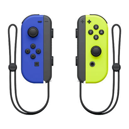 Контроллеры Беспроводной Nintendo Switch Joy-Con Blue Neon Yellow Новый - Retromagaz