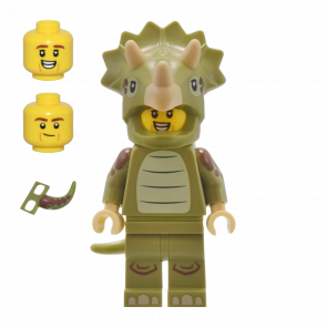 Фигурка Lego Series 25 Triceratops Costume Fan Collectible Minifigures col431 Б/У - Retromagaz
