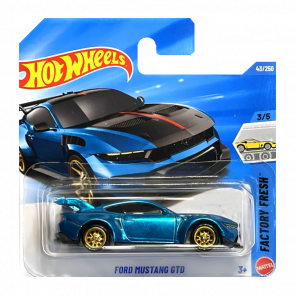Машинка Базовая Hot Wheels Ford Mustang GTD Super Treasure Hunt STH Factory Fresh 1:64 JJM16 Blue - Retromagaz