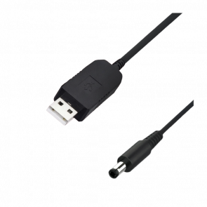 Кабель ArmorStandart Питание для Роутера от PowerBank 12V USB 2.0 - DC 5.5x2.1 Black 1m - Retromagaz