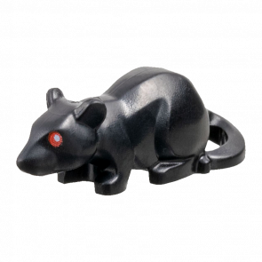 Фигурка Lego Земля Rat Mouse with Red Eyes Animals 36756pb03 6483317 Black Б/У