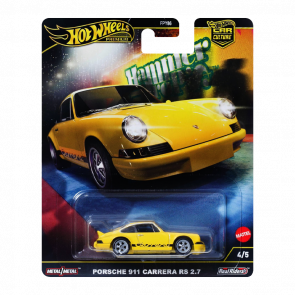 Машинка Premium Hot Wheels Porsche 911 Carrera RS 2.7 Hammer Drop 1:64 HRW07 Yellow Машинка Premium Hot Wheels Porsche 911 Carrera RS 2.7 Hammer Drop 1:64 HRW07 Yellow - Retromagaz