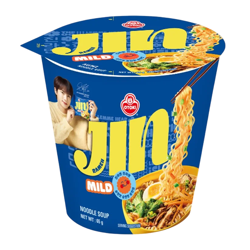 Локшина Ottogi Jin Ramen у Стаканчику Середньогостра 65g - Retromagaz