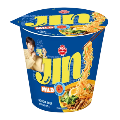 Лапша Ottogi Jin Ramen в Стаканчике Средне Острая 65g - Retromagaz