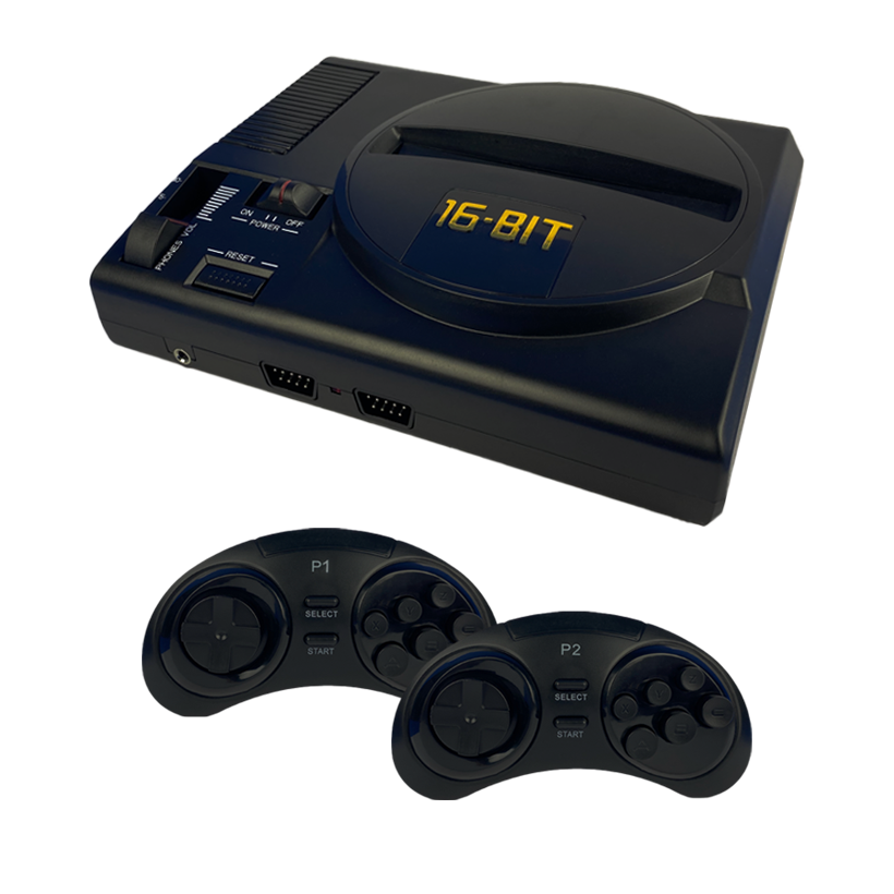Консоль Owllon Sega Mega Drive Genesis 16 Bit + 20 вбудованих ігор Black - Retromagaz
