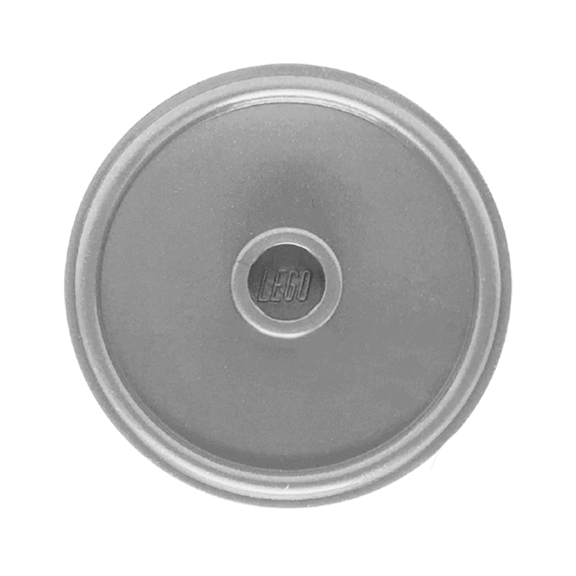 Зброя Lego Щит Round with Stud and Ring Around Edge 91884 17835 6005715 6076677 Flat Silver Б/У - Retromagaz