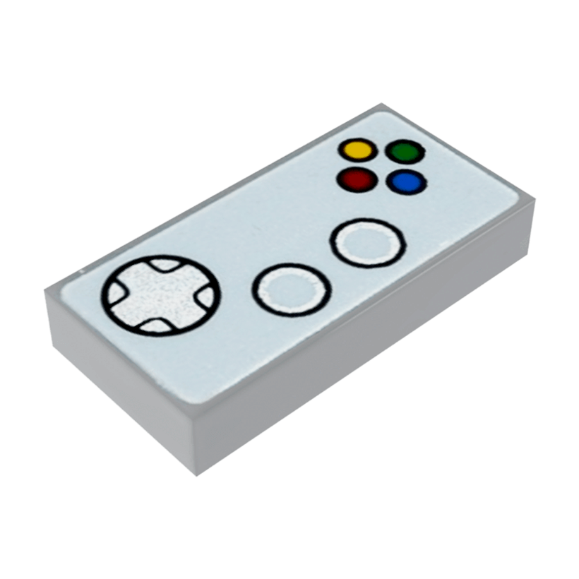 Плитка Lego Декоративная Groove with Computer Gamepad Pattern 1 x 2 3069bpb0344 6081644 Light Bluish Grey Б/У - Retromagaz