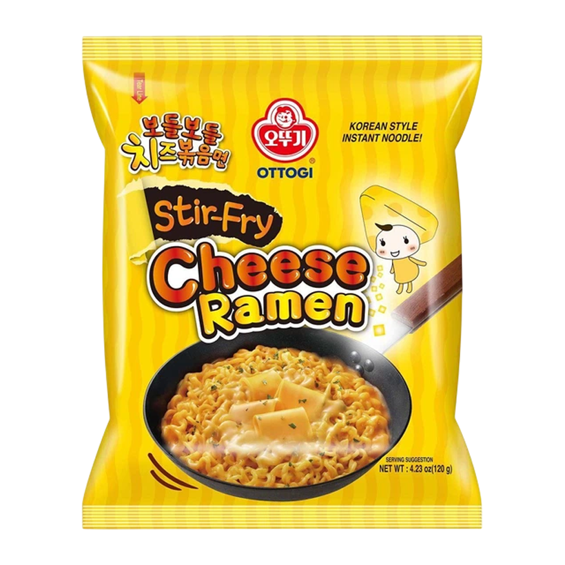 Лапша Ottogi Stir Fry Рамьон с Сыром Неострая 120g - Retromagaz